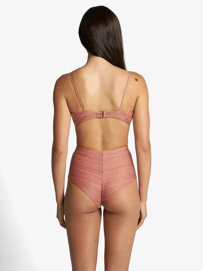 Womens Elixer Gathered Bikini Top Sundown Thrills Swim