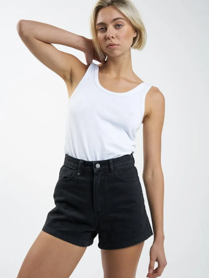 Womens Erica Short Dusk Black Thrills Denim Shorts