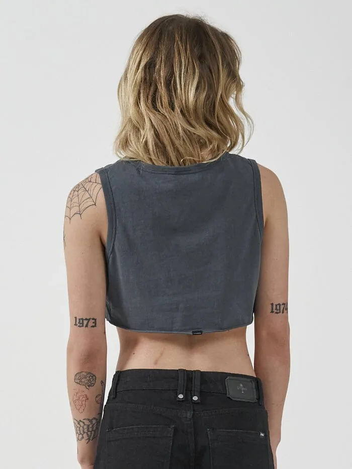 Womens Forever Super Crop Tank Petrol Thrills Tops and Tees