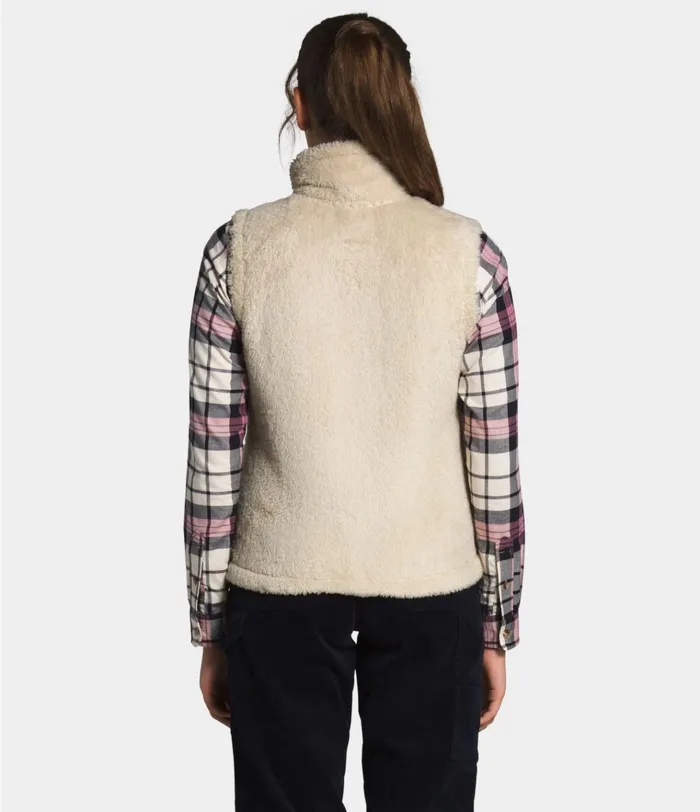 Womens Furry Fleece Vest Bleached Sandhawthorne Khaki The North Face Fleece