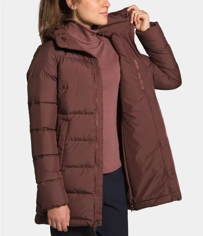 Womens Gotham Parka Marron Purple The North Face Insulated and Down Jackets