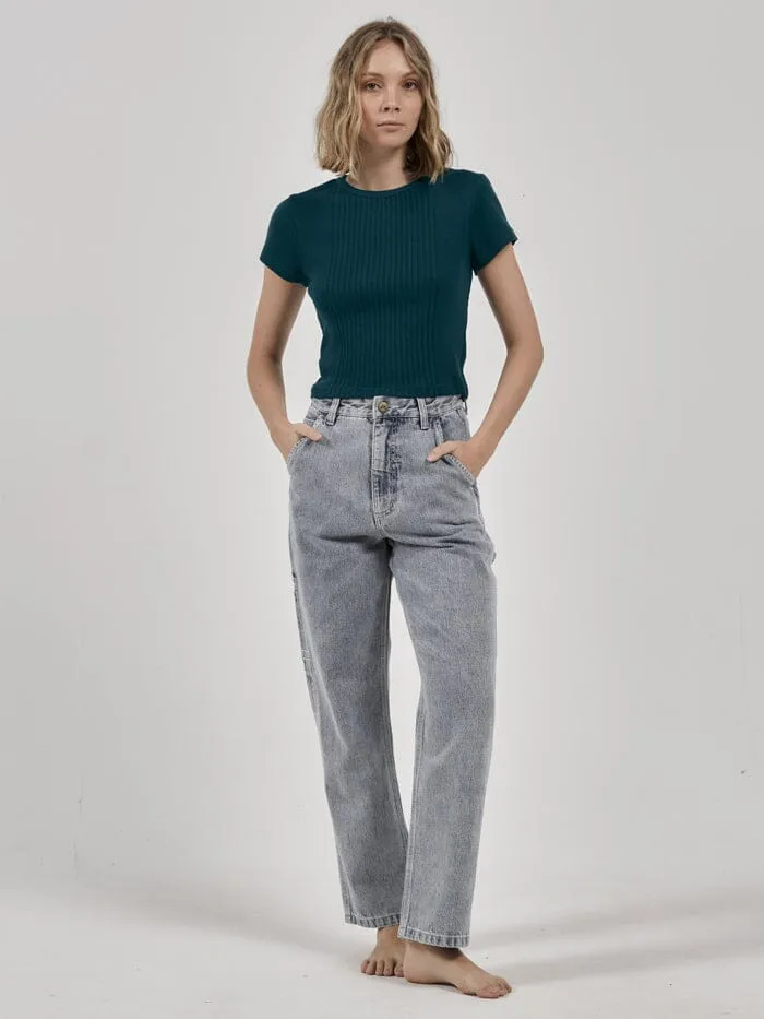 Womens Hard Yakka X Micro Tee Yakka Green Thrills Tops and Tees