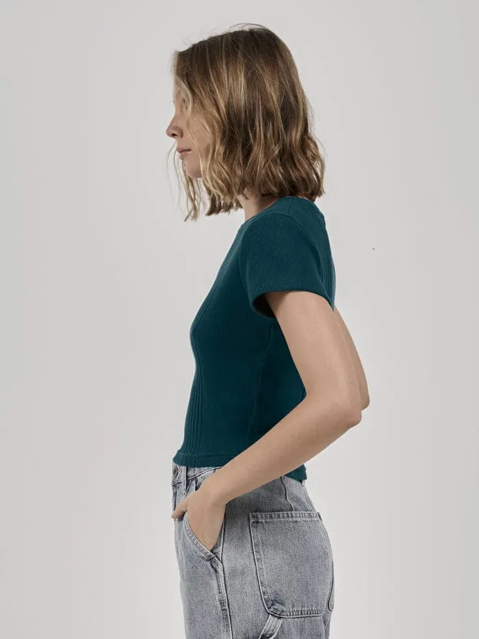 Womens Hard Yakka X Micro Tee Yakka Green Thrills Tops and Tees