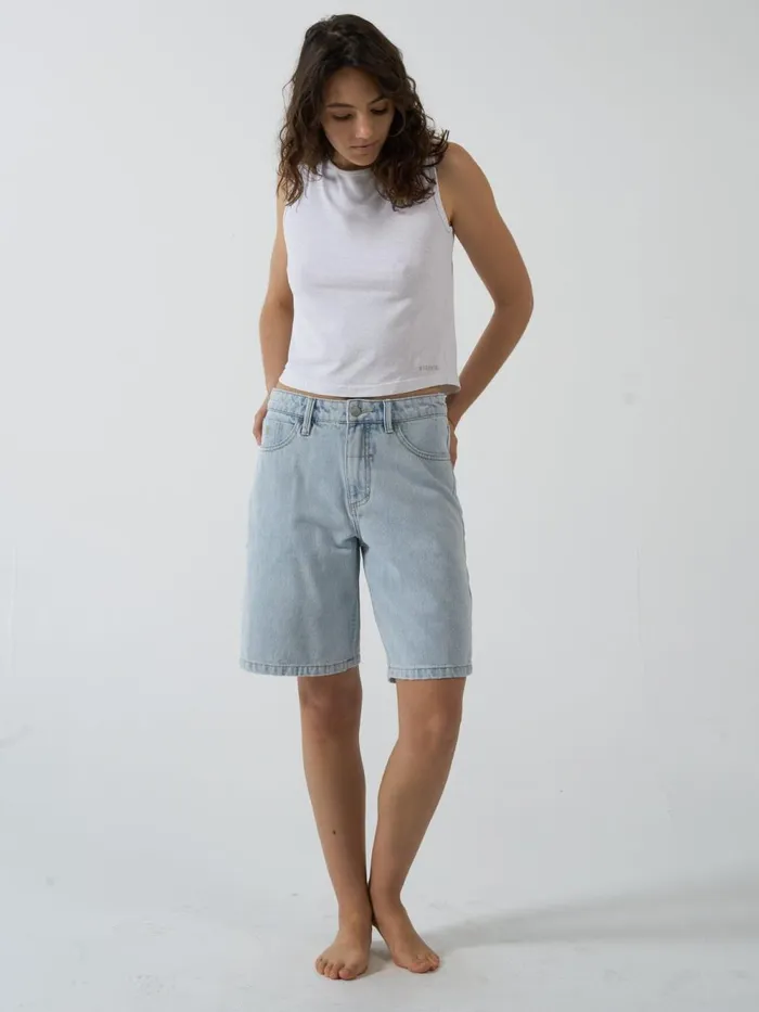 Womens Jordan Short Faded Dust Blue Thrills Denim Shorts