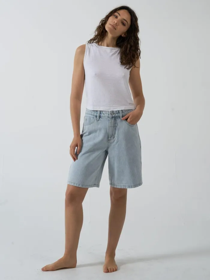 Womens Jordan Short Faded Dust Blue Thrills Denim Shorts