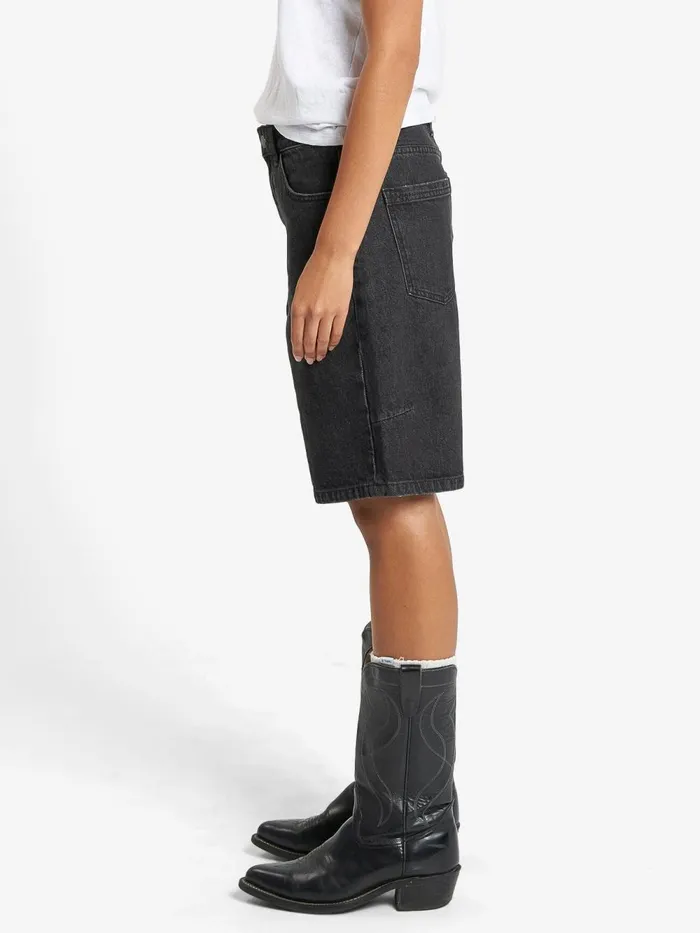 Womens Jordan Short Smoke Black Thrills Denim Shorts