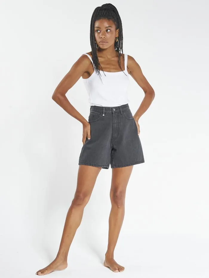 Womens Koko Short Black Rinse Thrills Denim Shorts