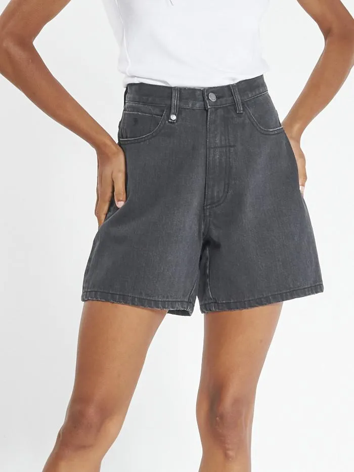 Womens Koko Short Black Rinse Thrills Denim Shorts