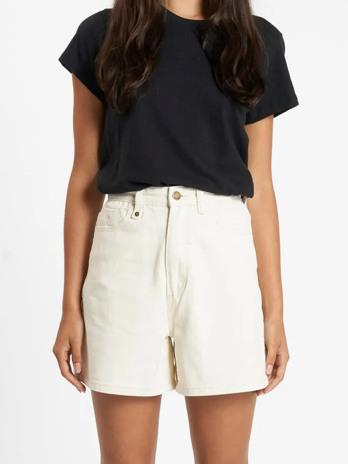 Womens Koko Short Heritage White Thrills Denim Shorts