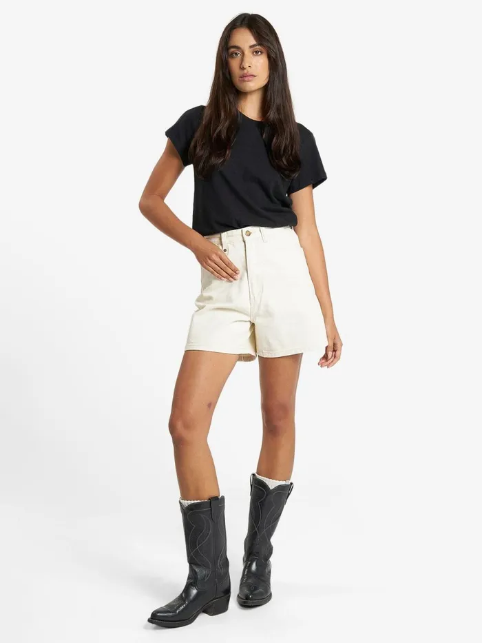 Womens Koko Short Heritage White Thrills Denim Shorts