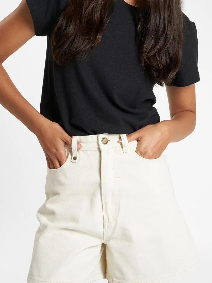 Womens Koko Short Heritage White Thrills Denim Shorts