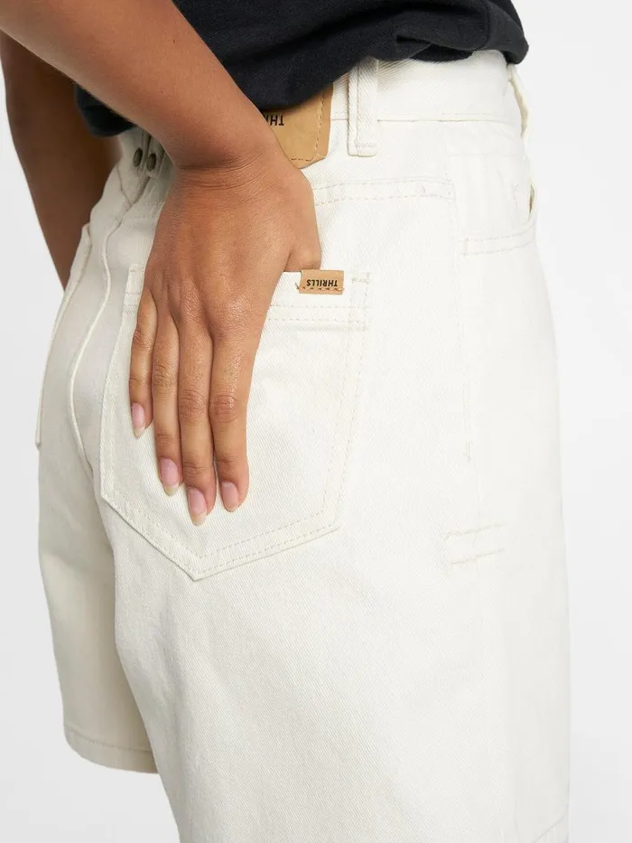 Womens Koko Short Heritage White Thrills Denim Shorts