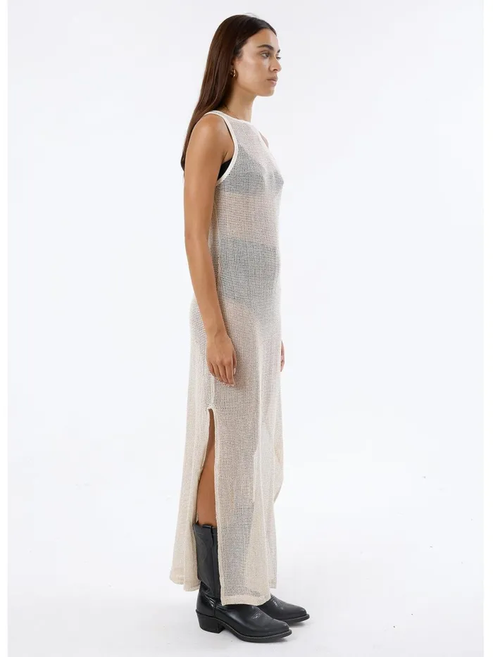 Womens Lattice Dress Unbleached Thrills Dresses