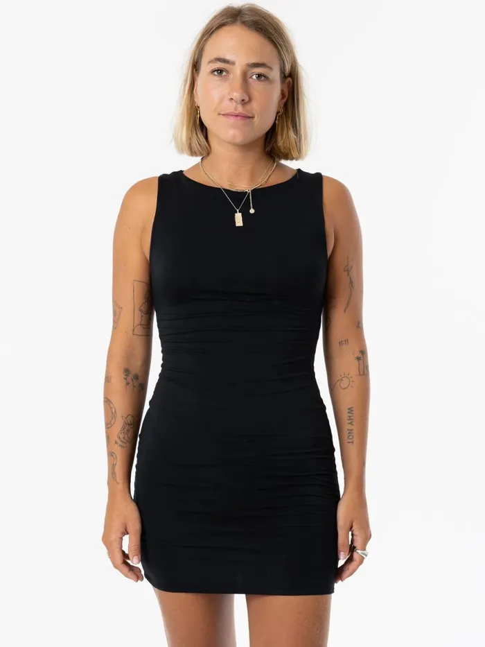 Womens Maya Modal Dress Black Thrills Dresses
