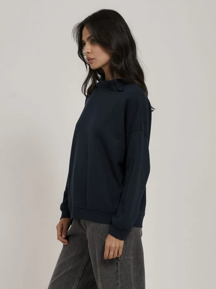 Womens Mock Neck Pullover Petrol Thrills Sweaters and Fleece
