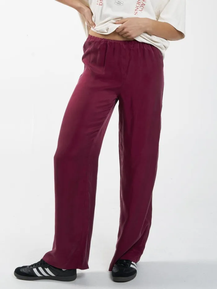 Womens Paloma Pant Wine Thrills Pants