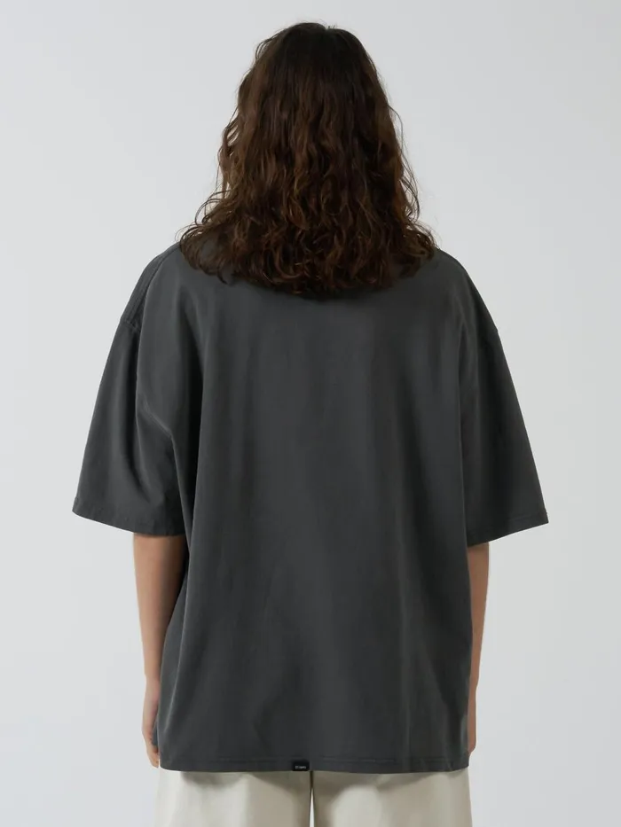 Womens Perceptive Reality Oversized Tee Merch Black Thrills Tops and Tees