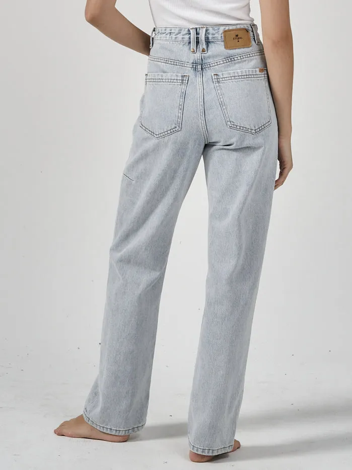 Womens Pulp Jean Faded Generation Blue Thrills High Waisted Jeans