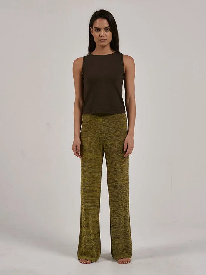 Womens Reaction Knit Pant Antique Moss Thrills Pants