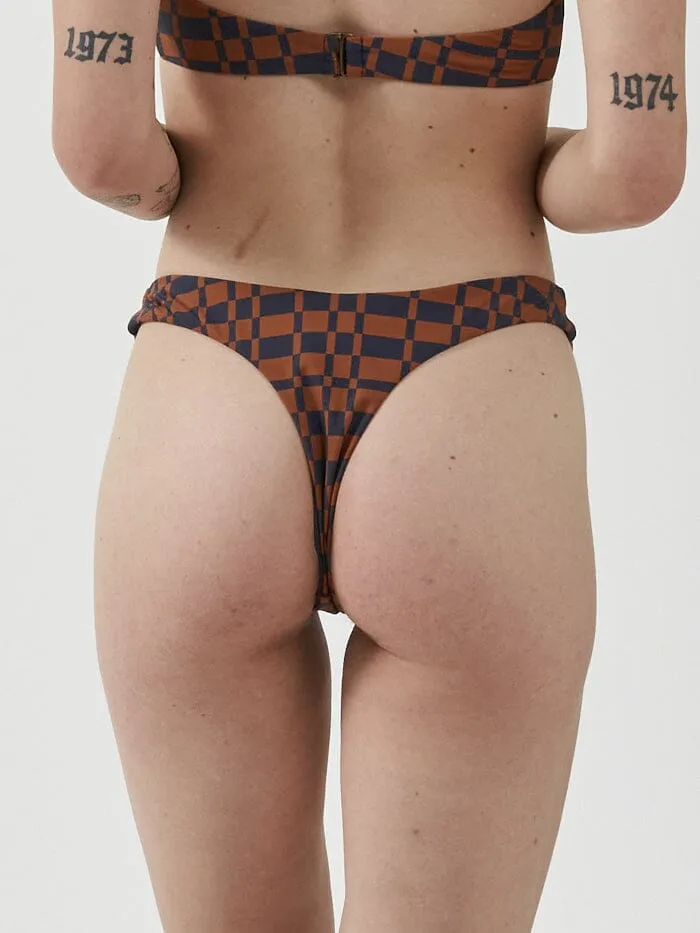 Womens Revel Thong Bikini Bottom Navy Thrills Swim