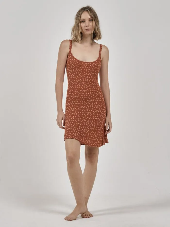 Womens Romy Mini Slip Dress Dusty Clay Thrills Dresses
