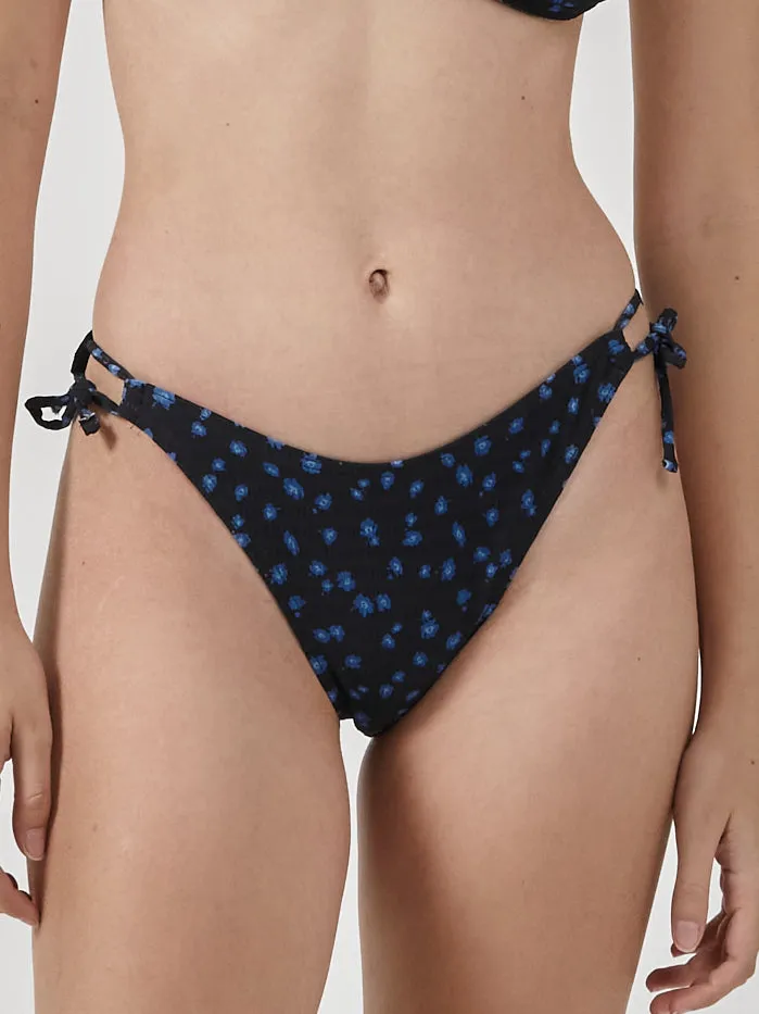 Womens Romy String Bikini Bottom Black Thrills Swim