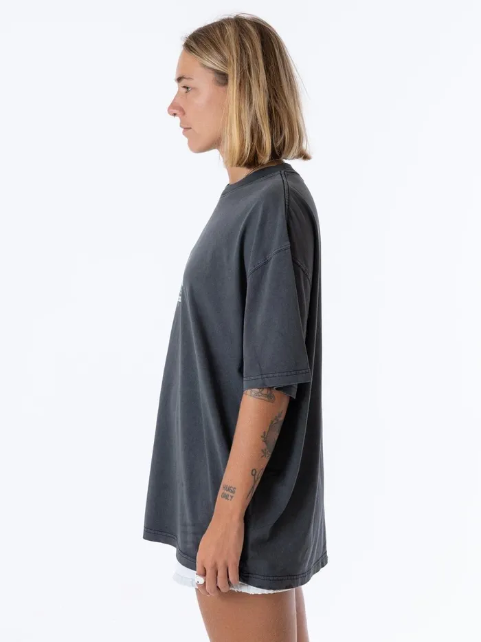 Womens Self Hypnosis Oversized Tee Merch Black Thrills Tops and Tees