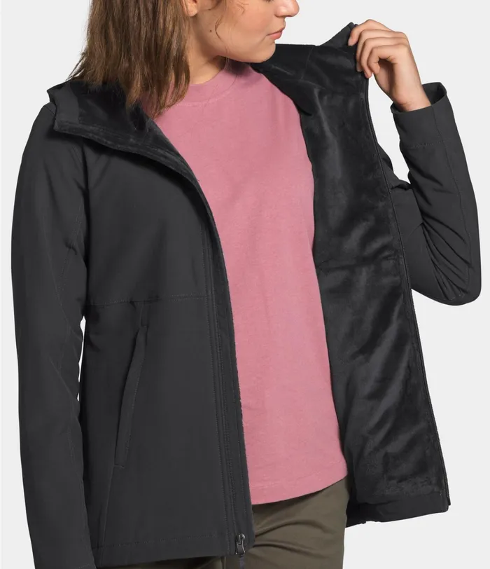 Womens Shelbe Raschel Hoodie Asphalt Grey The North Face Fleece