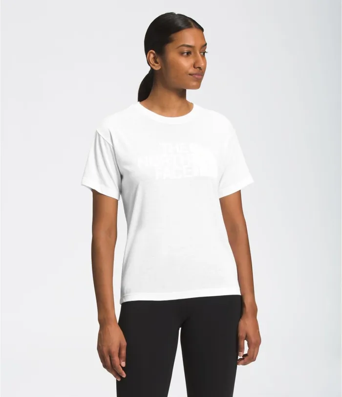 Womens Short Sleeve Half Dome TriBlend Tee Tnf White The North Face TShirts