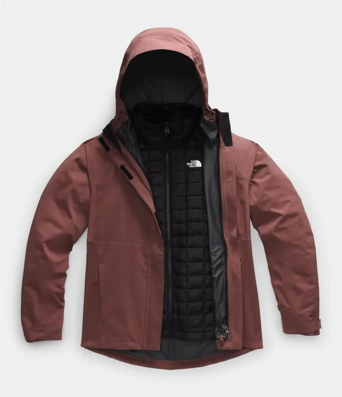 Womens ThermoBall Eco Triclimate Jacket Marron Purple The North Face 3In1