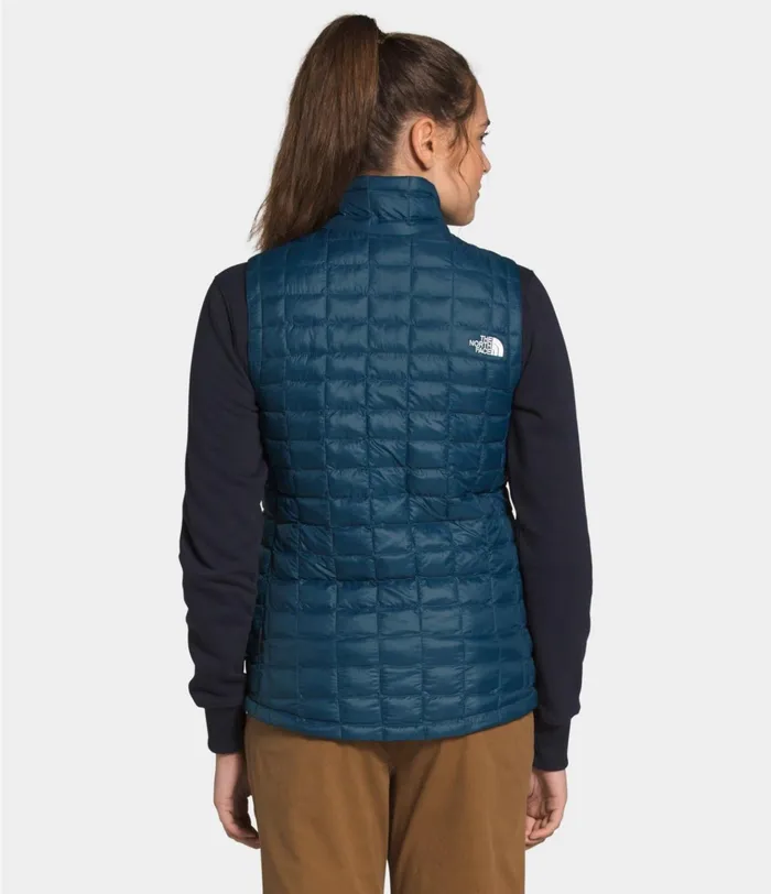 Womens ThermoBall Eco Vest Blue Wing Teal Matte The North Face Insulated and Down Jackets