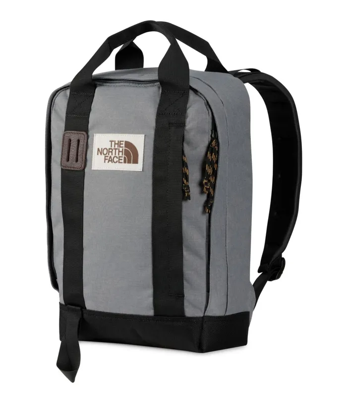 Womens Tote Pack Zinc Grey Dark Heathertnf Black The North Face Backpacks