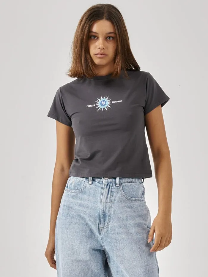 Womens Unlock Your Mind Mini Tee Merch Black Thrills Tops and Tees