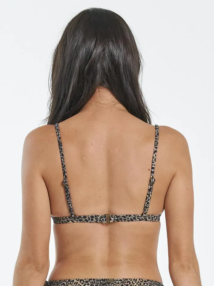 Womens Wayward Triangle Top Black Thrills Swim