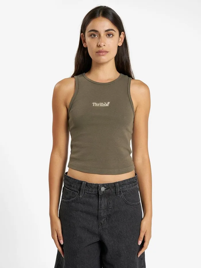 Womens Workwear Curve Tank Tarmac Thrills Tops and Tees
