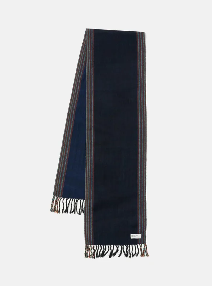 Wool Scarf In Navy Merino Wool Men Universal Works Scarves
