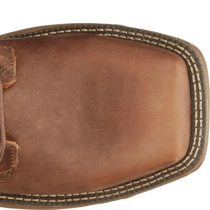 Work Men Justin Boots 8034 Rush Nano Composite Waterproof LaceUp Work Boot Barley Brown 040brown041