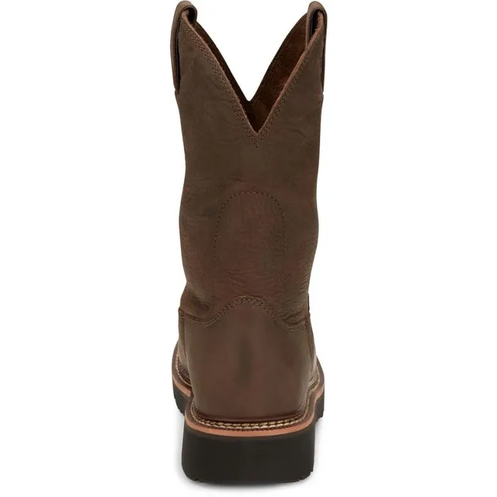 Work Men Justin Boots Carbide 11034 Steel Toe Hickory Brown 040brown041