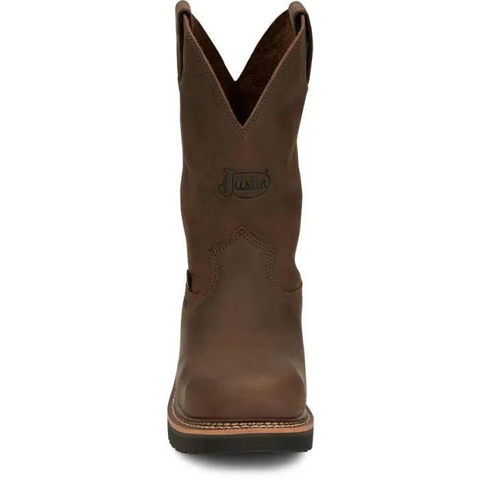 Work Men Justin Boots Carbide 11034 Steel Toe Hickory Brown 040brown041