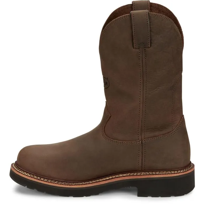 Work Men Justin Boots Carbide 11034 Steel Toe Hickory Brown 040brown041