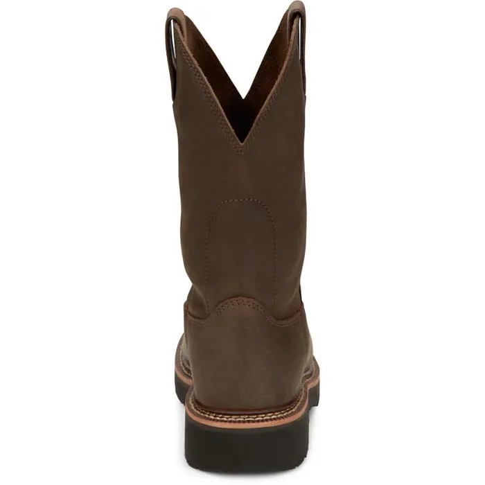 Work Men Justin Boots Carbide 11034 Work Boot Hickory Brown 040brown041