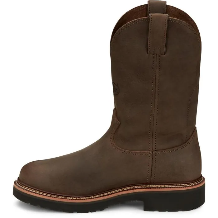 Work Men Justin Boots Carbide 11034 Work Boot Hickory Brown 040brown041