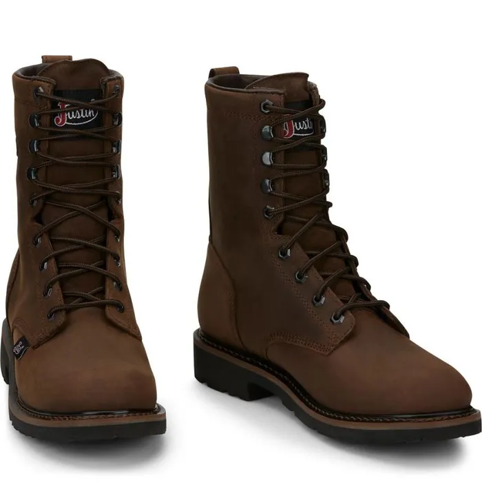 Work Men Justin Boots Drywall 8034 Waterproof LaceUp Work Boot Aged Brown 040brown041 Work Men Justin Boots Drywall 8034 Waterproof LaceUp Work Boot Aged Brown 040brown041