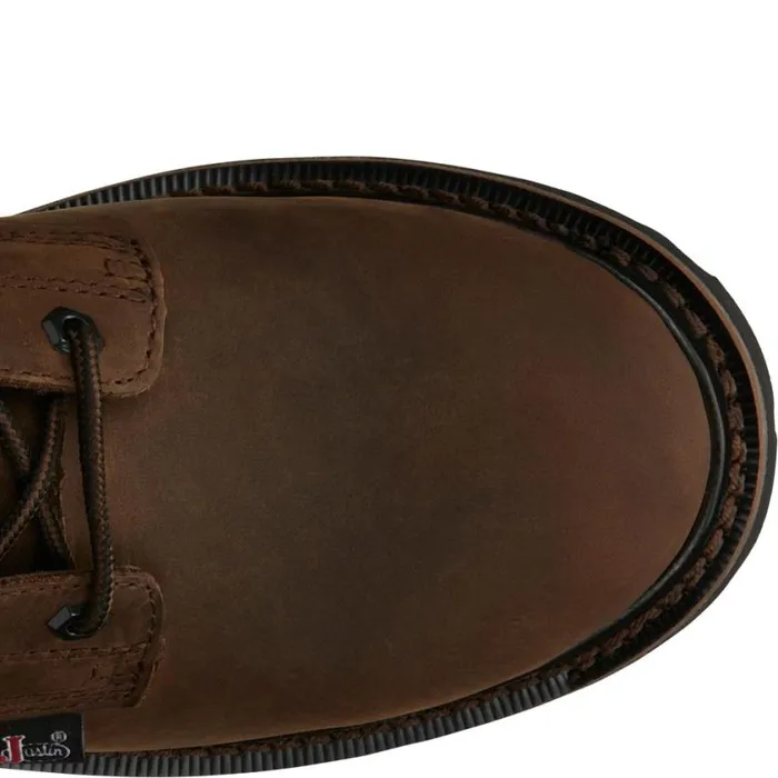 Work Men Justin Boots Drywall 8034 Waterproof LaceUp Work Boot Aged Brown 040brown041
