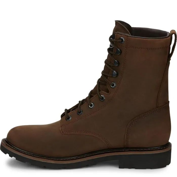 Work Men Justin Boots Drywall 8034 Waterproof LaceUp Work Boot Aged Brown 040brown041