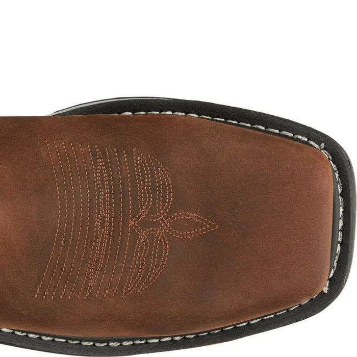 Work Men Justin Boots Frontline Hiviz 11 Nano Composite Toe Waterproof Work Boot Walnut Brown 040brown041