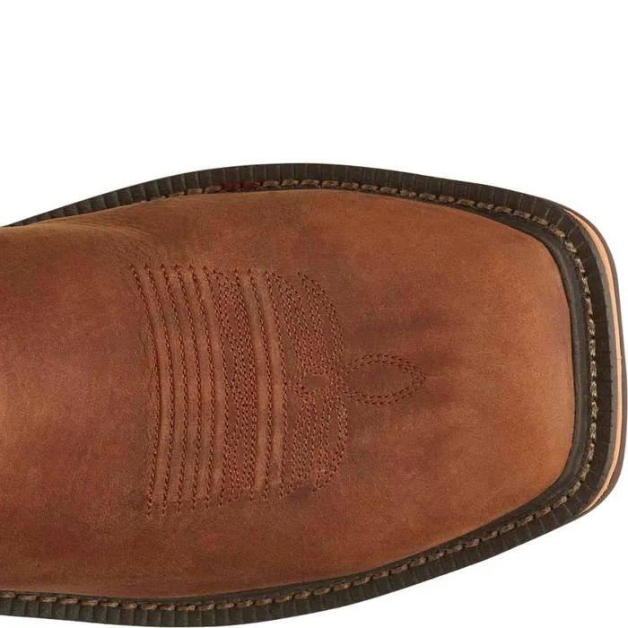 Work Men Justin Boots Resistor 11034 Nano Composite Toe Work Boot Russet Blue 040brown041