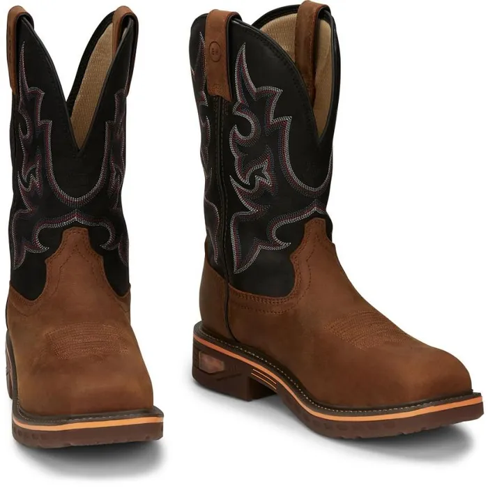 Work Men Justin Boots Resistor 11034 Waterproof Nano Composite Toe Work Boot Rustic Brown 040brown041 Work Men Justin Boots Resistor 11034 Waterproof Nano Composite Toe Work Boot Rustic Brown 040brown041
