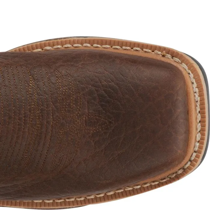 Work Men Justin Boots Roughneck 12034 Steel Toe Waterproof Work Boot Walnut Brown 040brown041