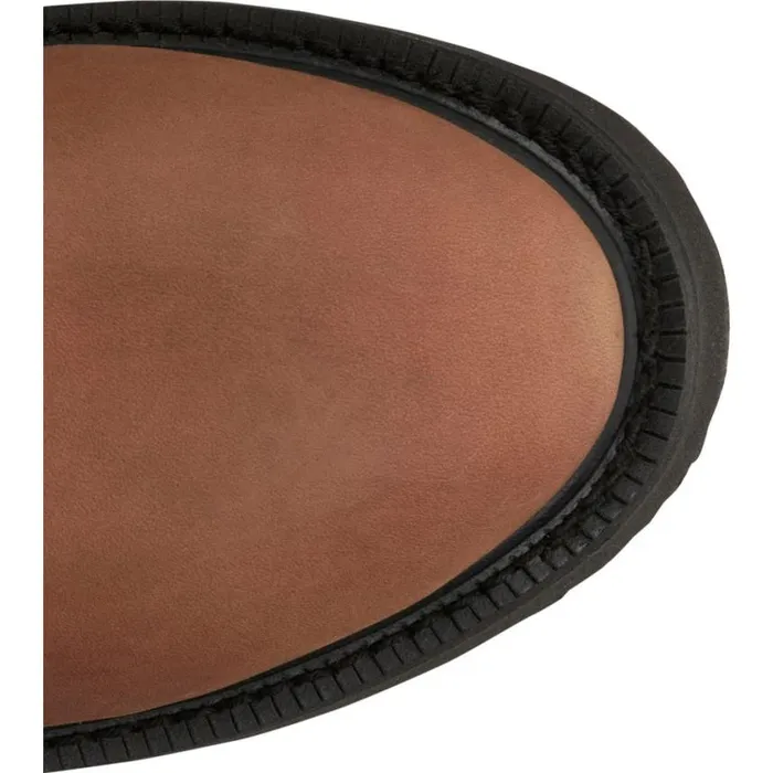 Work Men Justin Boots RoundUp 10034 Waterproof Work Boot Aged Bark 040brown041